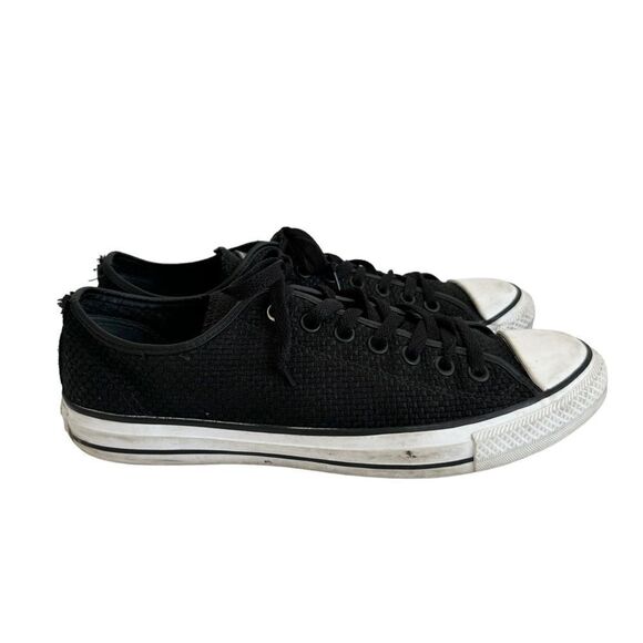 🔃Converse Men’s Black Tweed Low Top Sneakers - Picture 3 of 9